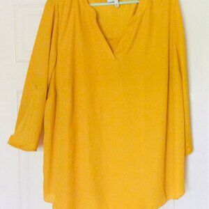 Plus Size Mustard Top